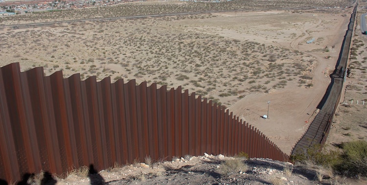 Muro fronterizo entre México y Estados Unidos