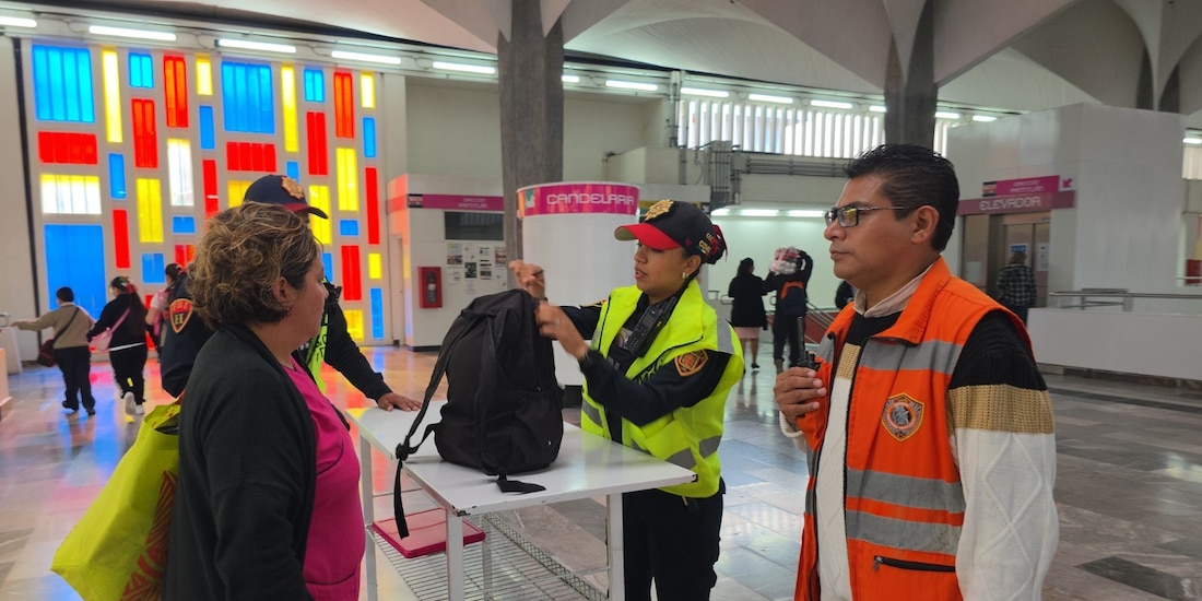 Personal del Metro supervisó el operativo.