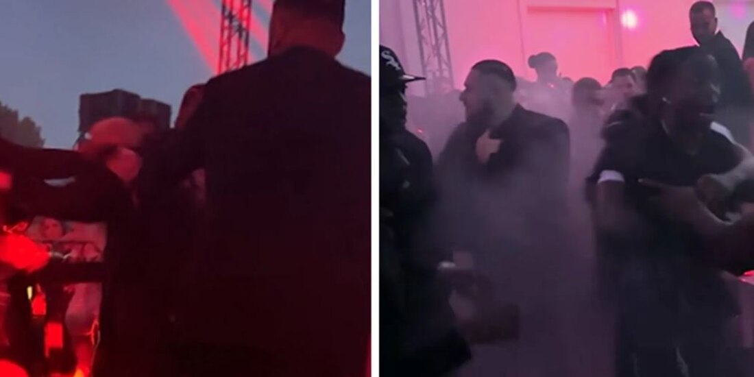 Travis Scott se agarra a golpes con Alexander Edwards y el equipo de Tyga en Cannes (VIDEO)