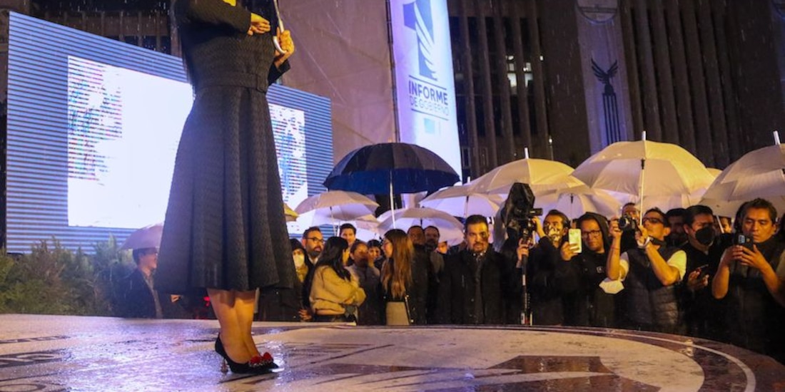 Sólo un minuto duró el Informe de Sandra Cuevas, el pasado 17 de octubre.