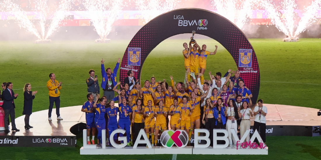 Tigres es siete veces campeón de la Liga MX Femenil.