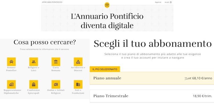 Página web del Anuario Pontificio