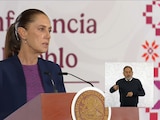 Claudia Sheinbaum, Presidenta de México, este miércoles en Palacio Nacional.