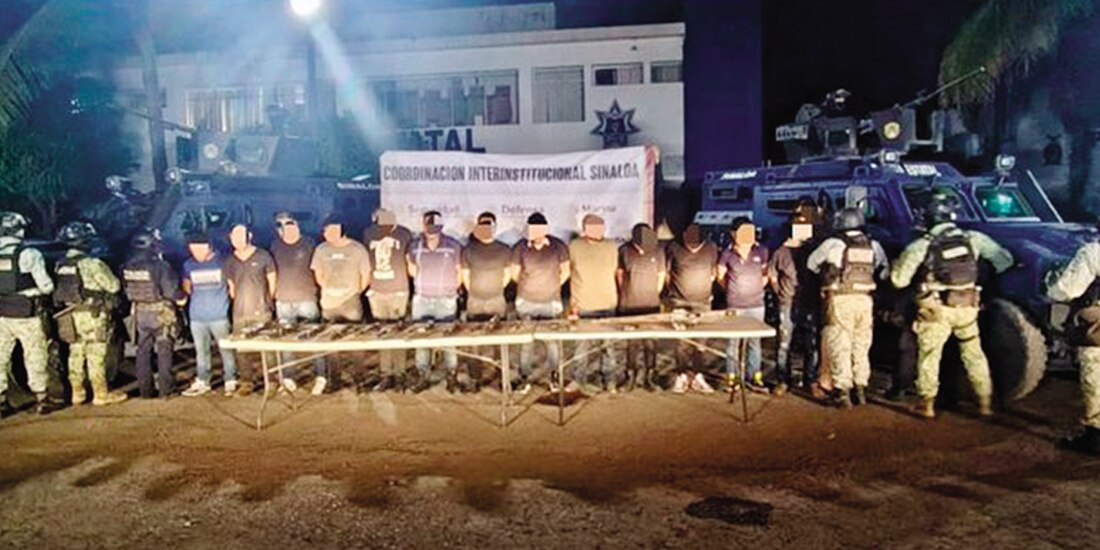 Los detenidos por Fuerzas Federales en dos operativos.