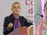 Claudia Sheinbaum (izq.) pidió "no adelantarse" sobre posibles implicaciones legales por controversias de Guadalupe Taddei (der.) como consejera presidenta del INE.