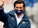 Santiago Solari durante un partido del América en el Torneo Guard1anes 2021.
