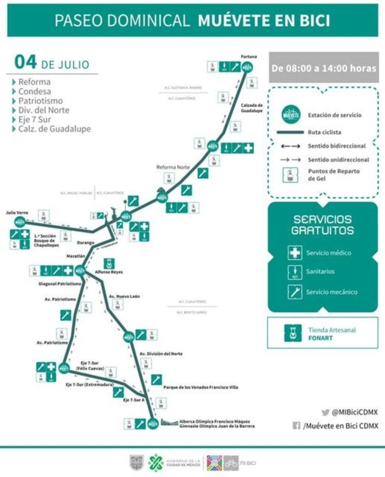 “Muévete en Bici” en la CDMX.
