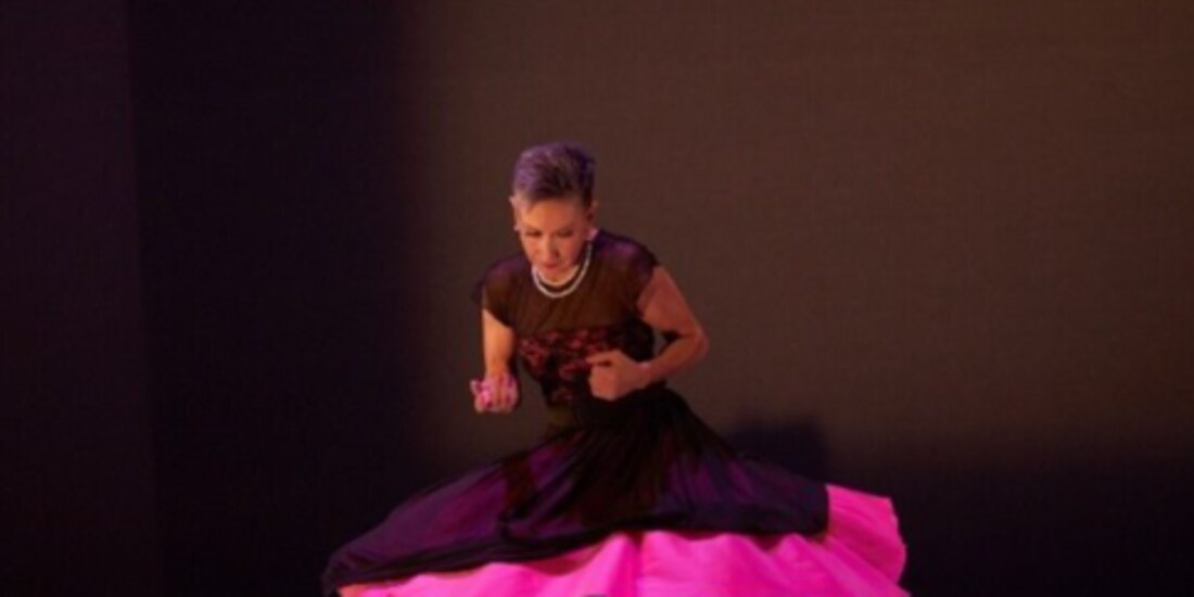 La coreógrafa Lidya Romero, durante una función.