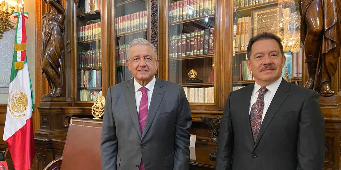 AMLO sostiene primera reunión con nuevo Coordinador de Morena en San Lázaro