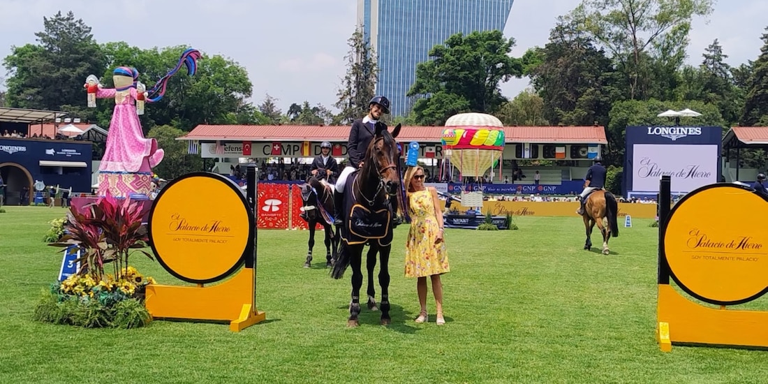 Camila Saad ganó el Gran Premio El Palacio de Hierro en el Longines Global Champions Tour México 2026.