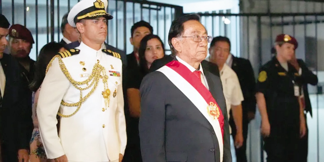 El nuevo presidente de Perú, José María Balcázar, el miércoles 18 de febrero.