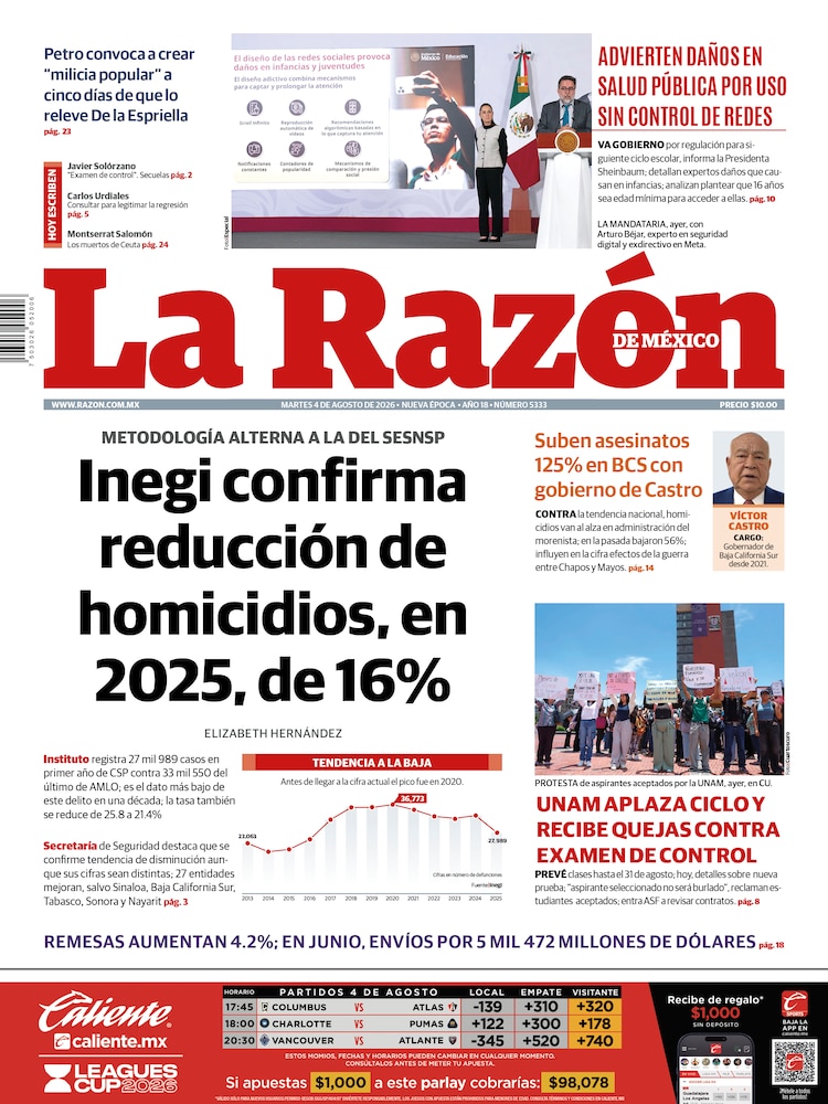 La Razón 04 Agosto 2026