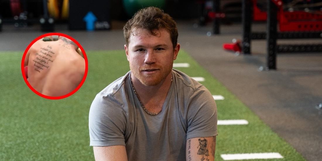 Canelo Álvarez presume sus tatuajes