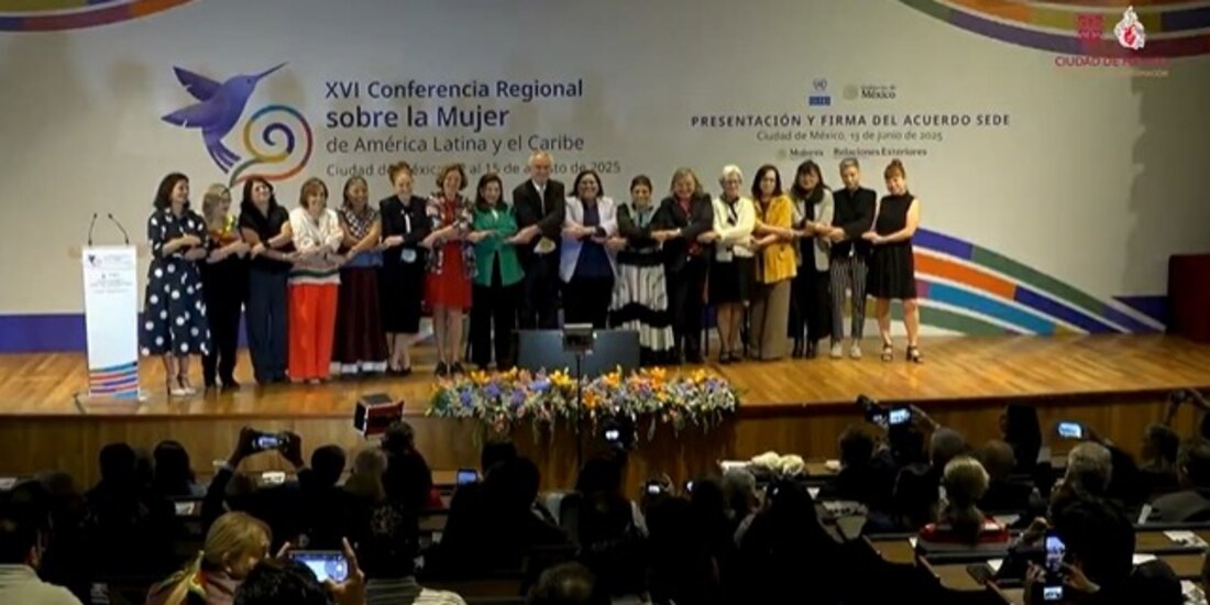 Clara Brugada anunció que la Ciudad de México albergará, tras 50 años, la XVI Conferencia Regional sobre la Mujer de América Latina y el Caribe.