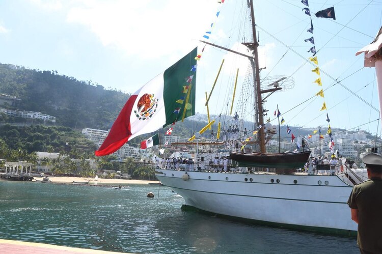 El Buque Escuela Cuauhtémoc realizó un recorrido de 7 meses.