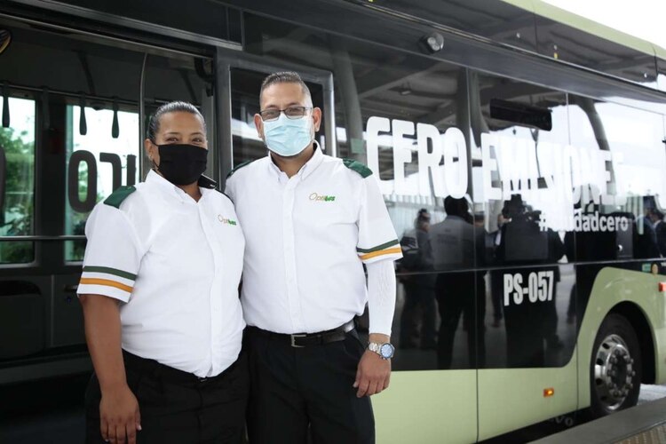 Esta es la primera unidad eléctrica del Sistema Integrado de Transporte de León.