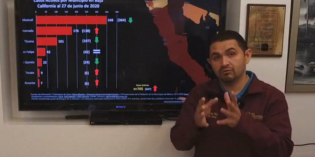 El secretario de Salud de Baja California, Alonso Pérez Rico.