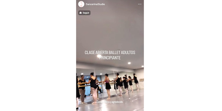 La academia promueve en redes sociales las clases y actividades que aún brinda.