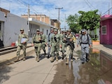 El titular de la Secretaría de la Defensa Nacional, Ricardo Trevilla Trejo, durante su visita a Sinaloa, el 27 de octubre de 2026.