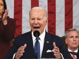 El mandatario Joe Biden, en su discurso sobre el Estado de la Unión, en una sesión conjunta del Congreso en el Capitolio de Washington, D. C., ayer.