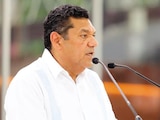 EL MANDATARIO de Tabasco, el morenista Javier May Rodríguez, ayer, en la Muestra Mexicana del Cebú 2026