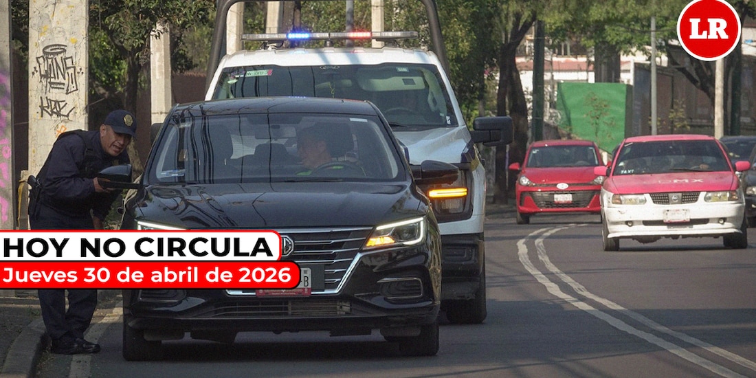 Te compartimos cómo aplica el Hoy No Circula este jueves 30 de abril de 2026 en la Ciudad de México y el Estado de México.