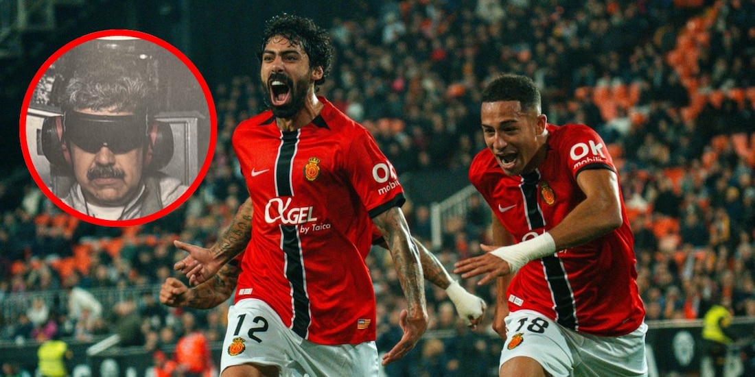 Jugadores del Mallorca usaron el mismo modelo de pants que tenía Nicolás Maduro al momento de su captura.