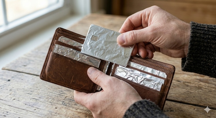 Papel aluminio en la cartera: mito o protección contra fraudes