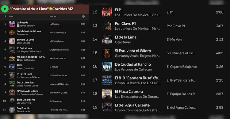 Corridos de "Ponchito de la Lima"