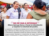 aspirante a coordinar los trabajos de la Cuarta Transformación en Baja California Sur, Milena Quiroga.