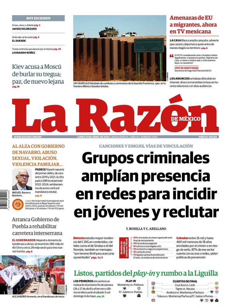 La Razón 21 abril 2025