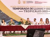 La gobernadora Evelyn Salgado declara en sesión permanente al Consejo Estatal de Protección Civil en Guerrero.