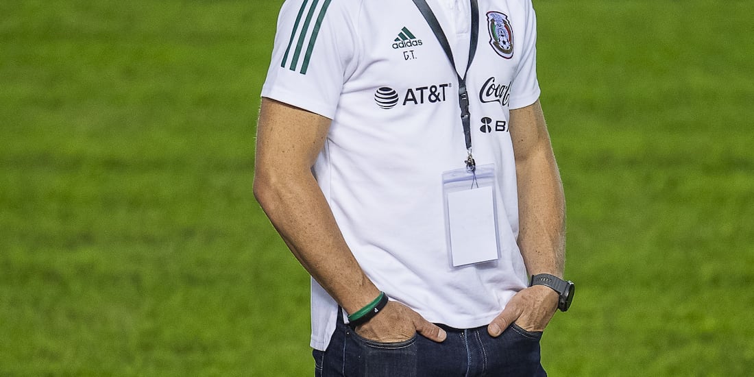 Gerardo Torrado, durante un entrenamiento de la Selección Mexicana, previo a un duelo eliminatorio rumbo al Mundial de Qatar 2022.