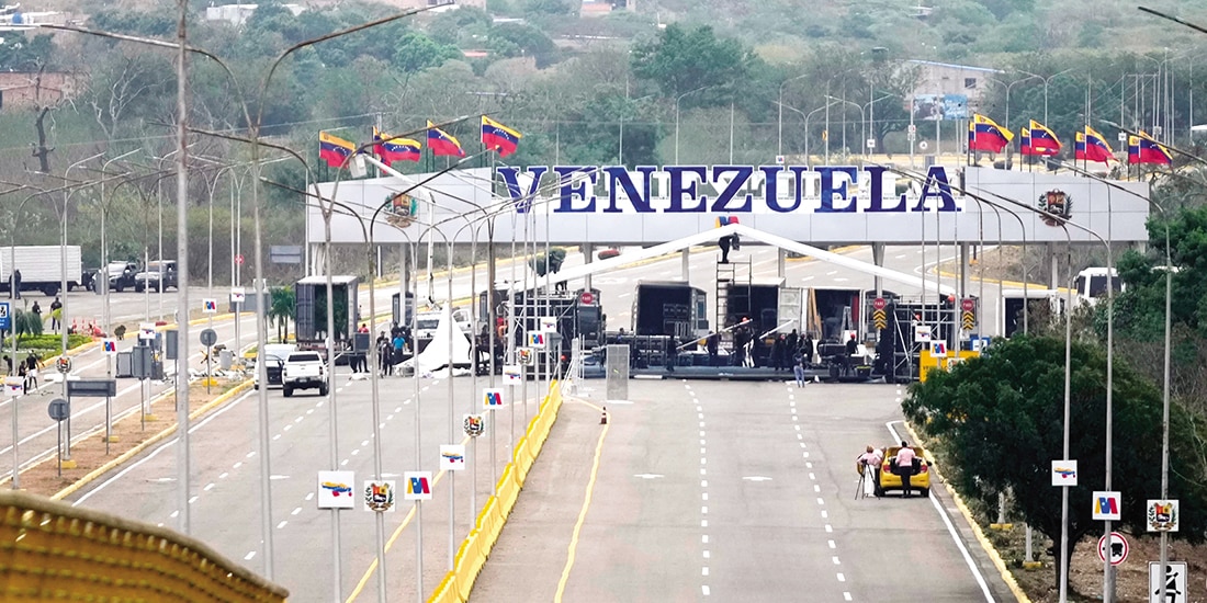 Frontera de Venezuela con Colombia, ayer.