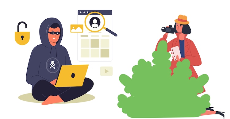 Acecho de manera digital y física