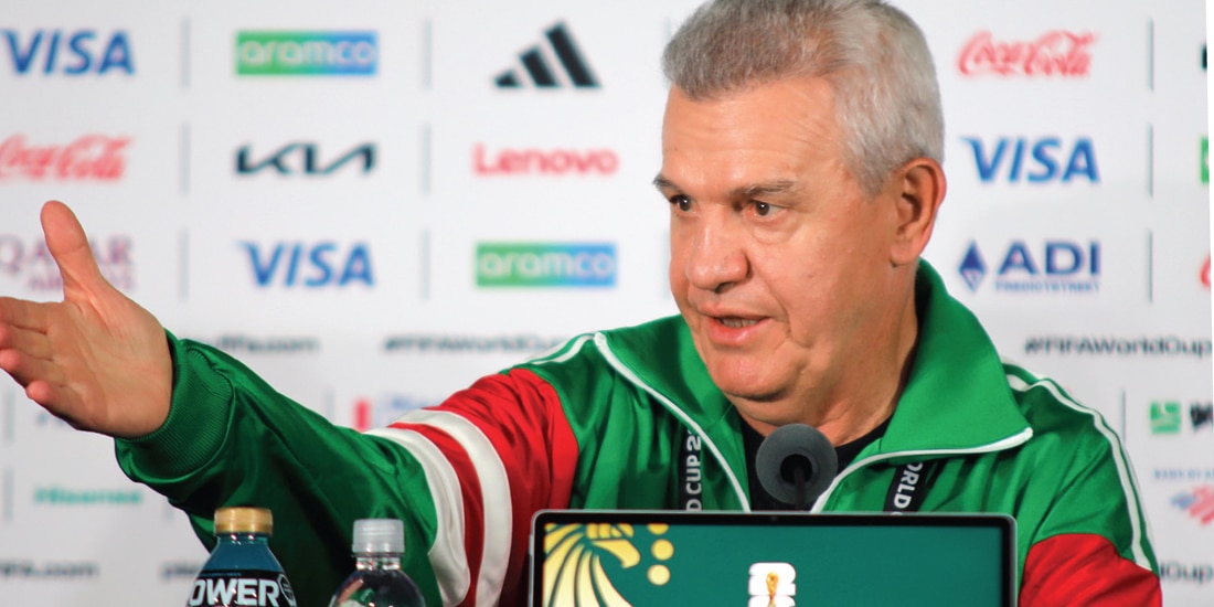 JAVIER AGUIRRE, en
conferencia de prensa, ayer