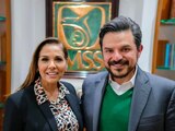La gobernadora de Quintana Roo y el director del IMSS.