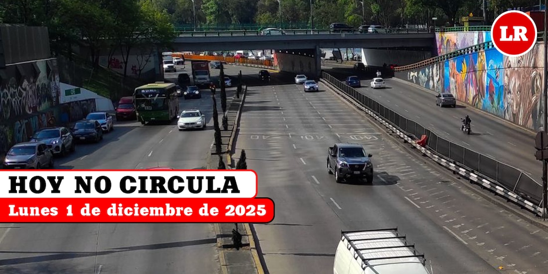 Entérate cómo aplica el Hoy No Circula este lunes 1 de diciembre de 2025.