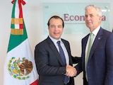 LUIS ROSENDO, secretario de Comercio Exterior y Jeffrey Goettman, subsecretario de la USTR, ayer.
