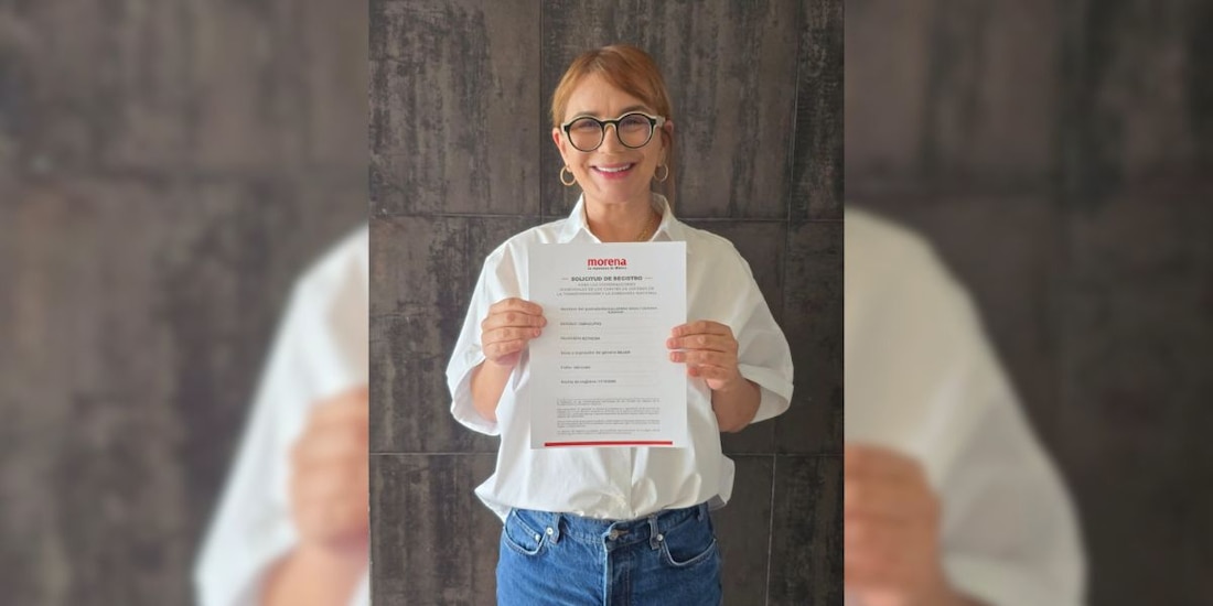 Magaly Deandar se registra para buscar la coordinación de la Defensa de la Transformación en Reynosa, Tamaulipas.