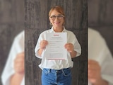 Magaly Deandar se registra para buscar la coordinación de la Defensa de la Transformación en Reynosa, Tamaulipas.