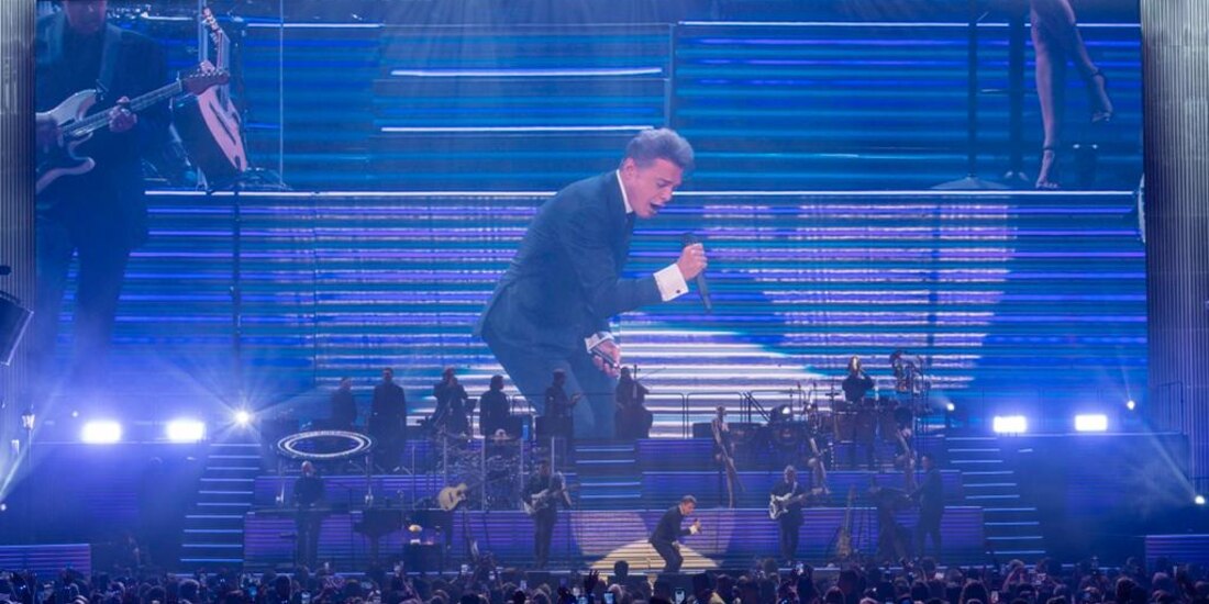 Luis Miguel, durante uno de sus últimos conciertos en Argentina.