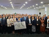 Presentan estampilla del Instituto Nacional de Ciencias Penales (INACIPE)