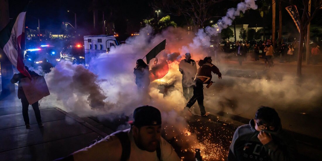 Manifestación pro migrantes en San Diego California, EU, el pasado 31 de enero.