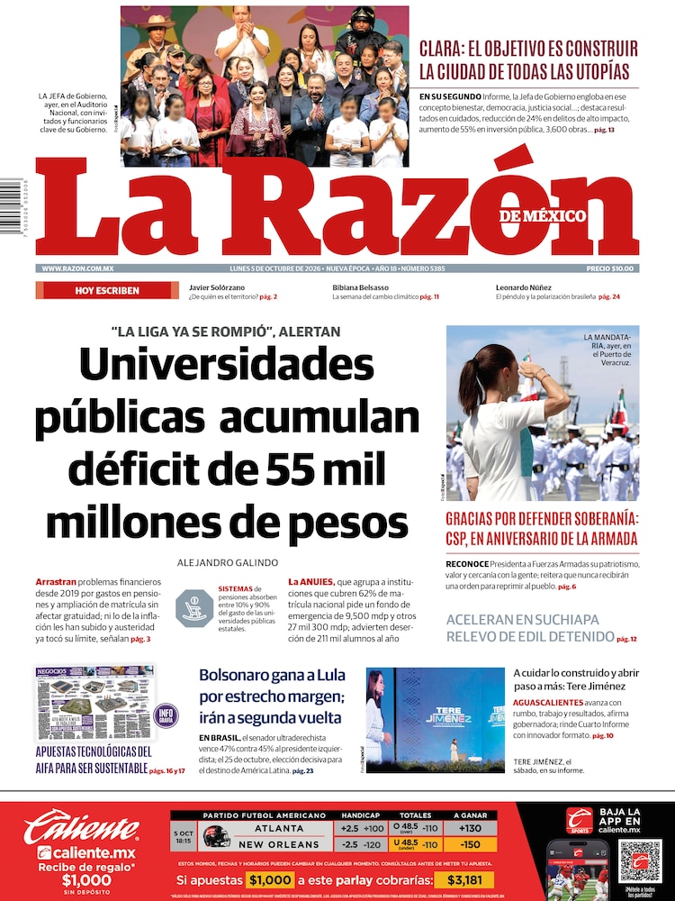La Razón 05 Octubre 2026