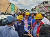 Giovani Gutiérrez, alcalde de Coyoacán en la zona afectada.