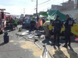 Detuvieron al conductor que provocó un accidente cerca de Metro Ecatepec.