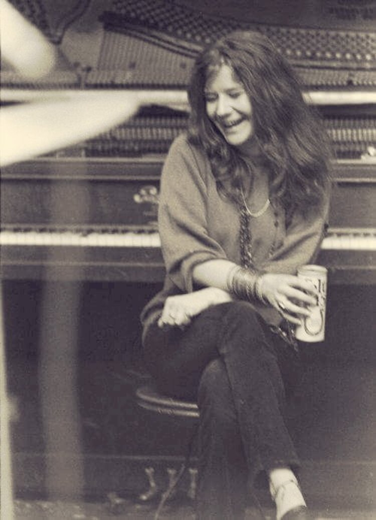 La cantante Janis Joplin.