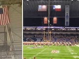 VIDEOS de la trágica caída del militar estadounidense en partido de fútbol americano en Texas.