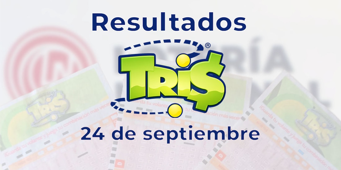 Resultados del Tris de hoy 24 de septiembre del 2025.